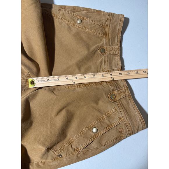Summum Womens Size 36 Brown Twill Stretch Worker Pockets Tapered Pants Trousers - Picture 7 of 12